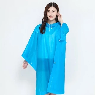 EVA เสื้อกันฝนแฟชั่น สไตล์เกาหลี Rain coats เสื้อกันฝนหญิง-ชาย เพิ่มความหนา ใช้งานได้หลายครั้ง