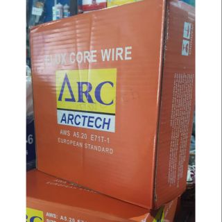 ลวดเชื่อมCo2 Fluxcore (ฟลักซ์คอร์ แบบใช้ก๊าซ )ARCTECHE-71T (FLUX CORED WIRE ARCTECH) ขนาด 1.2mm. 15kg/ม้วน
