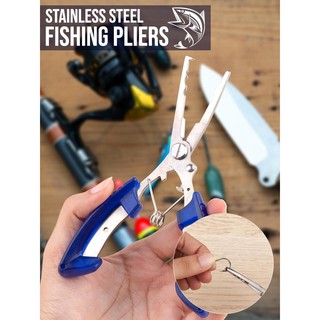 M109 คีมตกปลา คีมตกปลาอเนกประสงค์ คีมตัดสายตกปลา ใช้ปลดเบ็ด Stainless Steel Fishing Pliers (พร้อมส่งจากไทย)