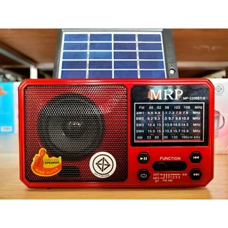 "NEW" วิทยุFM โซล่าเซลล์รุ่นMP-2206 BT-S