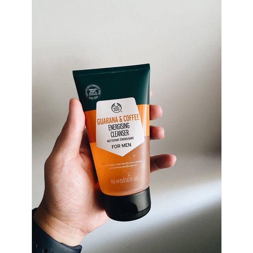 พร้อมส่ง Body Shop Guarana & Coffee Cleanser and Moisturiser (For Men) 150ml