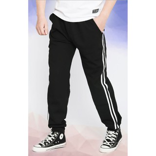 พร้อมส่ง❗ กางเกงวอร์ม LPCNJ2BW Jogger Pants ดำ 2 แถบขาว นำเข้า✈