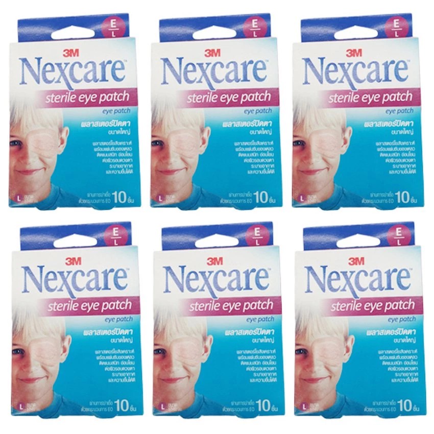 พร้อมส่ง 3M Nexcare Sterile eye patch พลาสเตอร์ปิดตาขนาดใหญ่ 10ชิ้น/กล่อง (6 กล่อง)