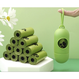 Ming ถุงเก็บมูลสัตว์ 4ม้วน/pack  ถุงเก็บอึหมาอึแมว ย่อยสลายไ…