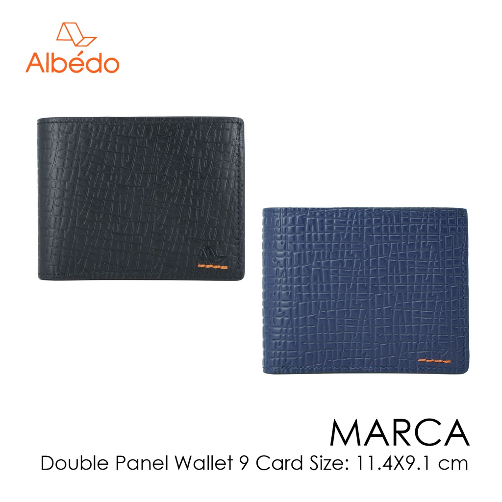 [Albedo] MARCA DOUBLE PANEL 10 CARD WALLET กระเป๋าสตางค์/กระเป๋าเงิน/กระเป๋าใส่บัตร รุ่น MARCA - MC00155/MC00199