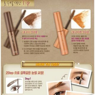 มาสคาร่าคิ้ว Etude House Color My Brows #1 Rich Brown แท้