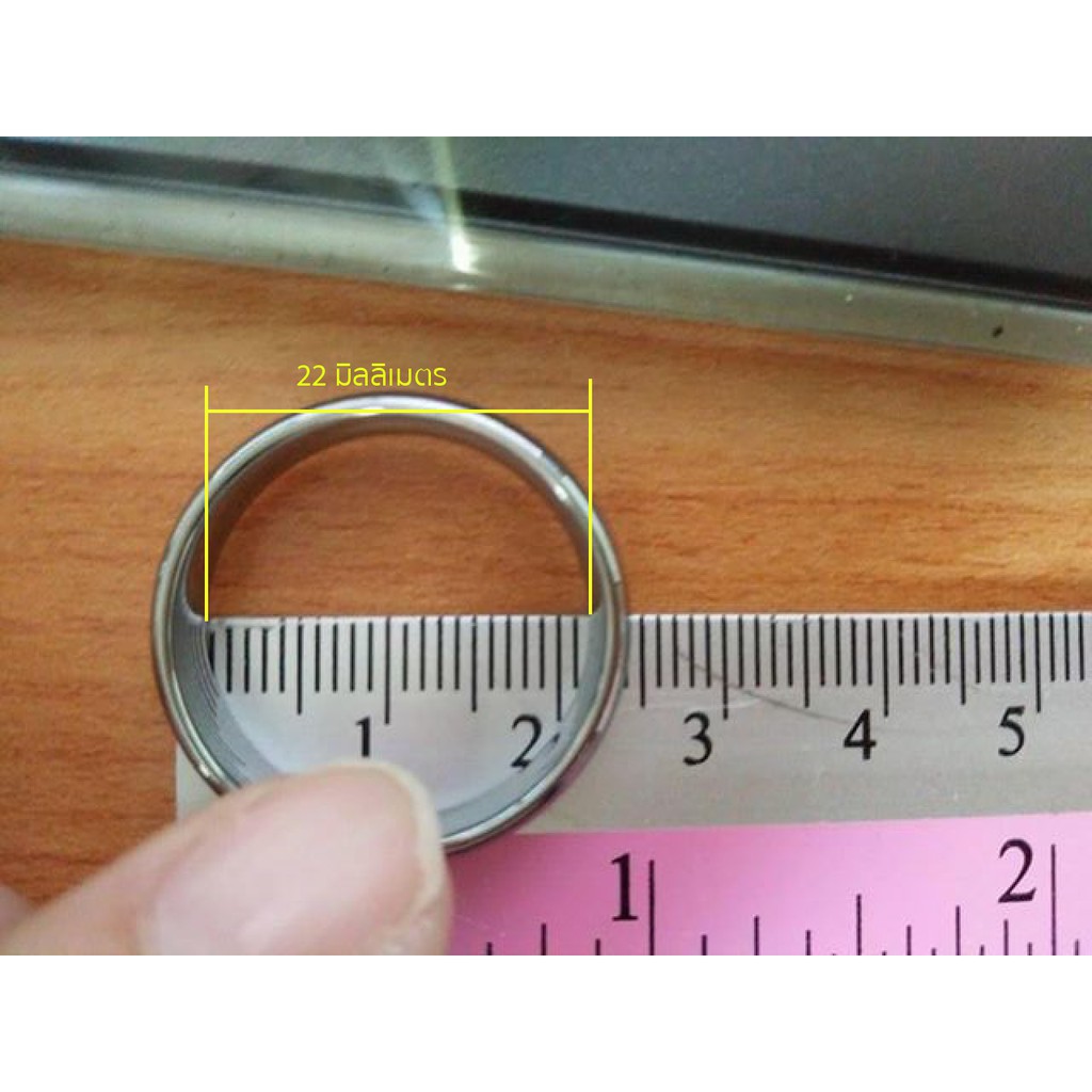 แหวนทังสเตนคาร์ไบด์ ลายสายนาฬิกา สีเงิน (8มม.)