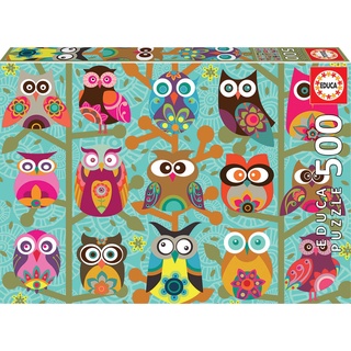 จิ๊กซอว์ Educa - Owls  500 piece  (ของแท้  มีสินค้าพร้อมส่ง)