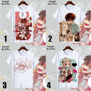hanako nene เสื้อยืดแขนสั้นคอก ลมเสื้อคู่แฟชั่นฤดูร้อน Motsuke Toilet-Bound Hanako-kun
