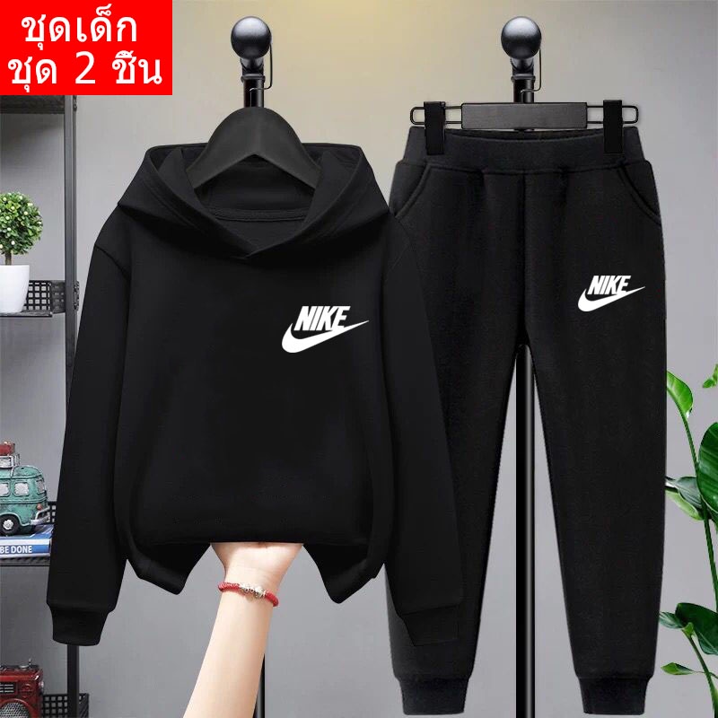 K-2006-LONG+TKU252 ชุดเซ็ตเด็ก เสื้อกันหนาวมีฮู้ด+กางเกงขายาว สกรีนลายการ์ตูนน่ารักใส่ได้ทั้งหญิงและชาย ผ้าโพลีเอสเตอร์