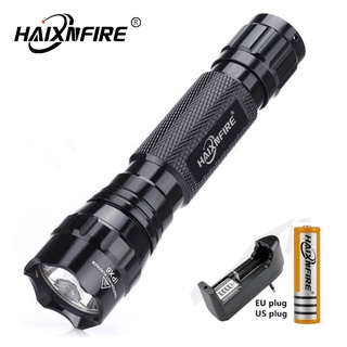 Haixnfire 501B ไฟฉาย led CREE XML T6 flashlight พร้อมแบตเตอรี่ 18650 ชาร์จได้