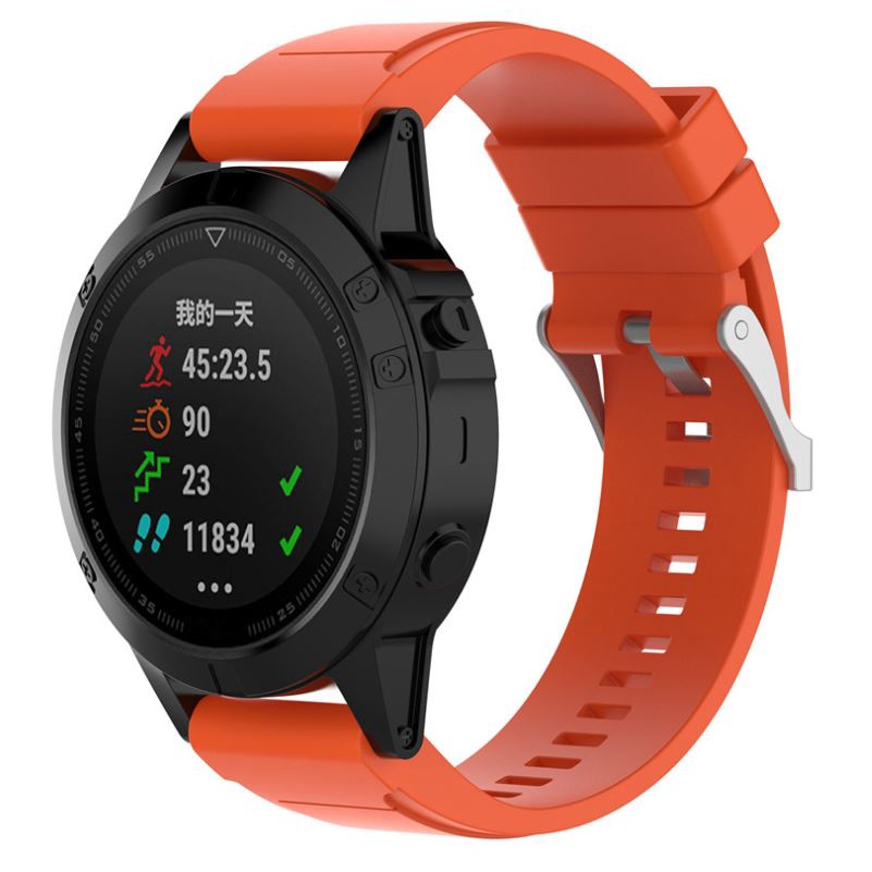 สาย Garmin Fenix ​​​​7X7 7S 6X6 Pro 5X 5 Plus 5s สายซิลิโคนแบบปลดเร็ว ขนาด20,22,26mm พร้อมไขควง2อัน ส่งไวทุกวันจากไทย - รูปที่ 4