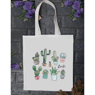 กระเป๋าผ้า Felis Linn Cacti Bag w12 h13.5 inches