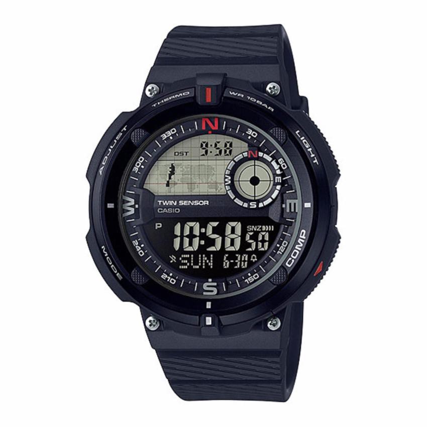 Casio Outgear นาฬิกาผู้ชาย สีดำ สายเรซิ่น รุ่น SGW-600H-1B