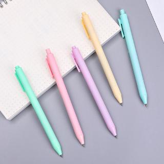 Cute Macaron Color Gel Pen Candy Color Press Black Signature Pen Stationery Gift