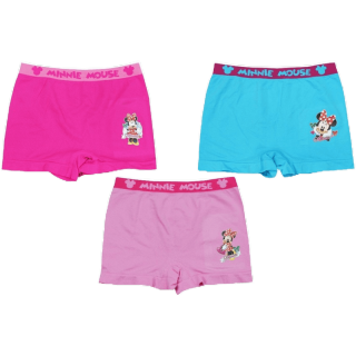 COOLPLANET Minnie Mouse Underwear กางเกงใน กางเกงในขาสั้นเด็กหญิง ลายมินนี่เม้าส์ แพ๊ค 3 ตัว ลิขสิทธิ์แท้ พร้อมส่ง