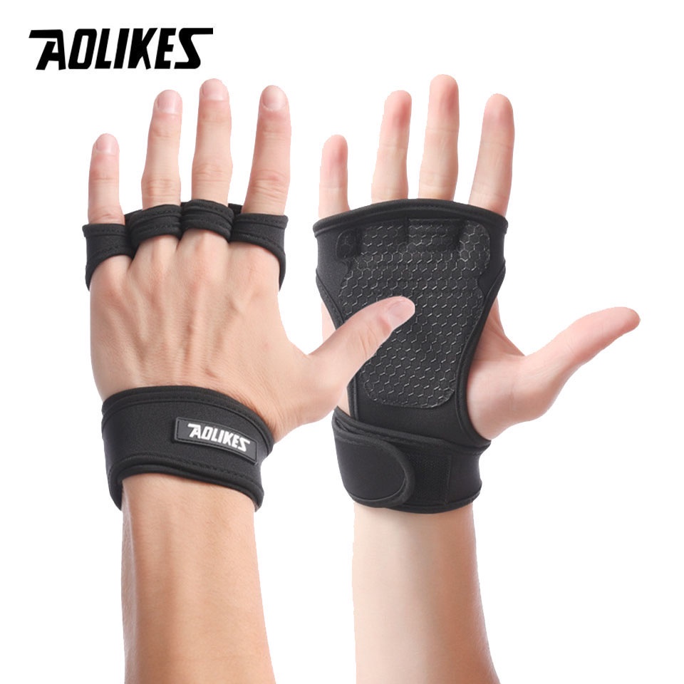 Weight Lifting Gloves Training Gym Grips Fitness Glove Women Men Crossfit Bodybuilding Gymnastics Wr