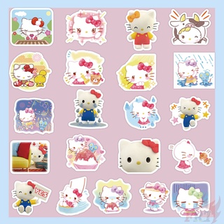 56 ชิ้น / ชุด ☆ Hello Kitty. สติกเกอร์ Sanrio ☆ สติกเกอร์ Doodle แฟชั่น กันน้ํา Diy