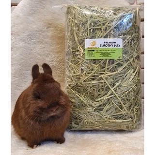 หญ้า ทิมโมธี เกรดพรีเมี่ยม Premium Timothy Hay ยี่ห้อ bunny hay(ป้ายเขียว)