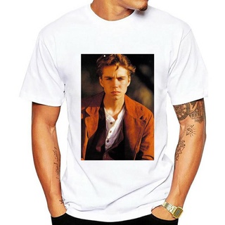 ผ้าฝ้ายแท้star tshirtใหม่ เสื้อยืด พิมพ์ลายภาพยนตร์ Jonathan Brandis Leonardo Dicaprio Keanu Reeves Actor สําหรับผู้ชาย