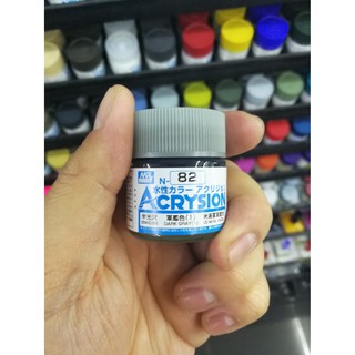 สีสูตรน้ำ Mr.Acrysion Color N82 DARK GRAY(1) - Us Naval Vessel (Semi Gloss) 10ml