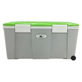 ถังแช่อเนกประสงค์ WELL WARE AG550 55 ลิตร สีเขียว/เทา  SMART COOLER BOX W/WHEEL 55L AG550 GN-GR