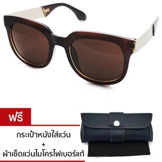 VINTAGE GLASSES SOMEONE GOLD แว่นตากันแดด รุ่น Z004-111 (Brown-Gold)