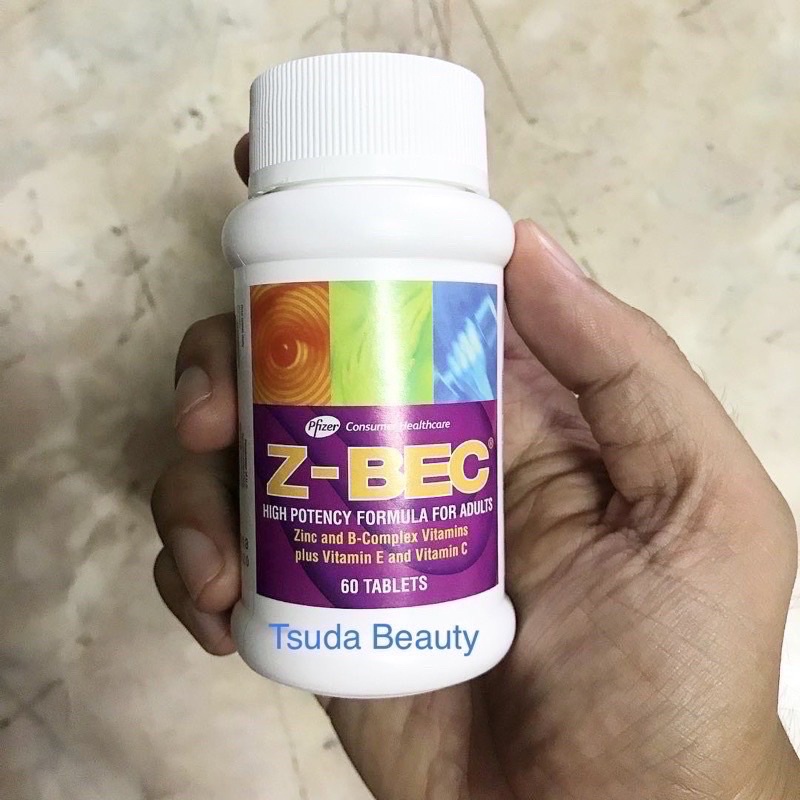 ZBec 60 Tablets ขนาด 60 เม็ด วิตามินรวม บำรุงร่างกาย มีสินค้า พร้อม