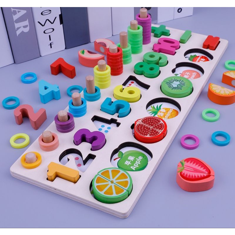 กล่องคิดเลขของเล่นเสริมพัฒนาการวัย3ขวบ+ ของเล่นเด็กฝึกคิดเลข
