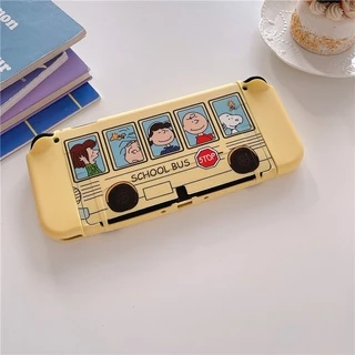 Nintendo Switch OLED เคสธีมแอนิเมชั่น "SCHOOL BUS" 【STOP】เคส TPU นิ่ม ป้องกันจอยเกมคอนโซล