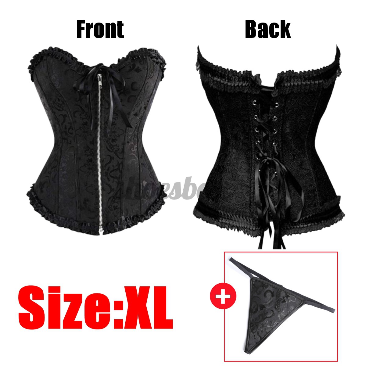 Gothic Punk Women's Slimming Waist Traing Corset Body Shaper Sexy Lace ...