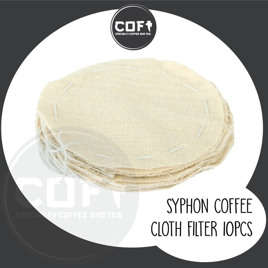 [COFT] SYPHON COFFEE MAKER CLOTH FILTER 10 ชิ้น