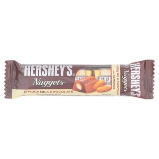 🔥ยอดนิยม!! เฮอร์ชีส์ นักเก็ต ช็อกโกแลตนมสอดไส้อัลมอนด์ 28กรัม Hershey Nuggets Chocolate Almonds Filling 28g