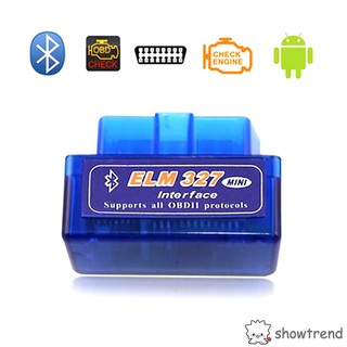 เครื่องสแกนเนอร์ ELM 327 OBDII OBD 2 บลูทูธสำหรับ Android