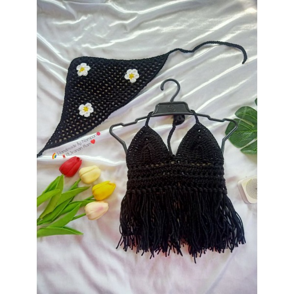 บราเซ็กซี่+ผ้าโพกหัว