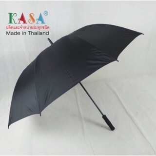ร่ม ร่มพระ ร่มถวายพระ สีดำ  รหัส30FA-2 30นิ้ว เปิดออโต้ แกนไฟเบอร์ ผ้าUV ด้ามนุ่ม ร่มกันแดด ผลิตในไทย golf umbrella
