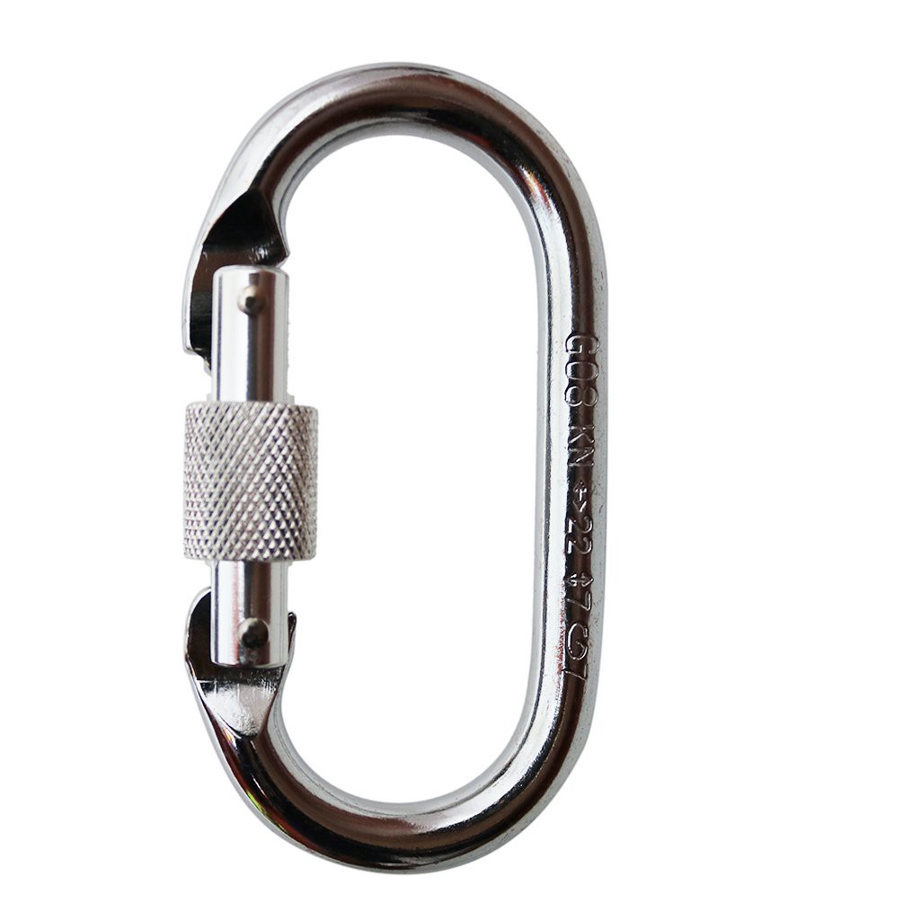 Durable Carabiner Clip  D-Ring Locking for Camping, Fishing, Hiking, Traveling