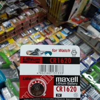 (1ก้อน) ถ่านกระดุม Maxell CR1620 3V จำนวน 1ก้อน Lithium Battery ของใหม่ ของแท้