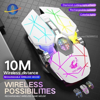 เมาส์ไร้สาย/Wireless mouseOptical Macro Key RGB Gaming Mouse เมาส์เกมมิ่ง ออฟติคอล ตั้งมาโครคีย์ได้