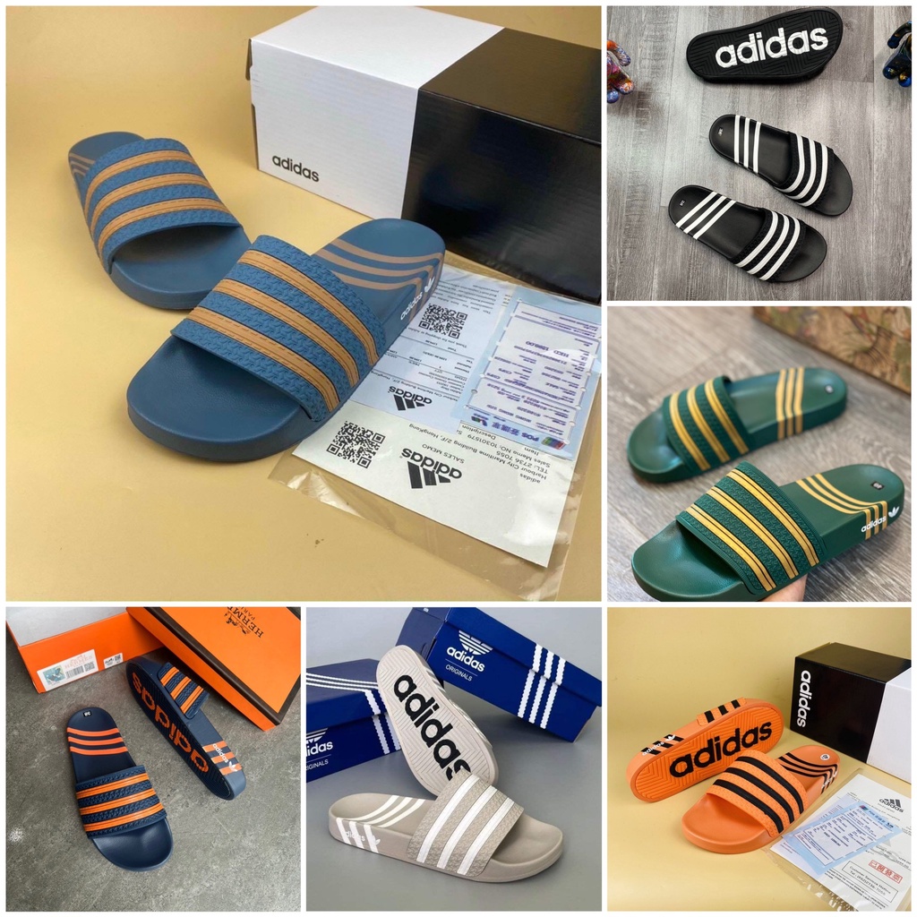 ADIDAS รองเท้าแตะผู้ชาย อาดิดาส รุ่นใหม่ล่าสุด อาดิดาส รองเท้าแตะสายไขว้ ดีไซน์เฉพาะ พื้นยาง ทรงสปอร