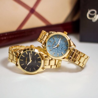 CYNTHIA สินค้าแท้ 100% นาฬิกาข้อมือผู้หญิง GOLD Stainless Strap