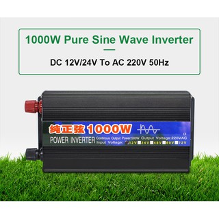 อินเวอร์เตอร์แปลงแรงดันไฟฟ้า 1000w DC12V 24V เป็น AC 220V 50HZ