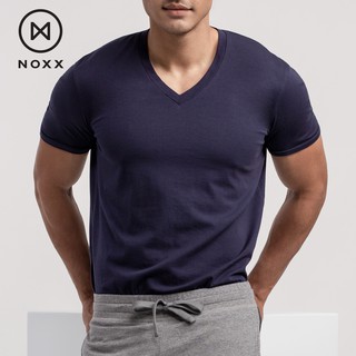 Noxx V-neck T-shirt: เสื้อยืด คอวี สีน้ำเงินกรมท่า Navy Blue