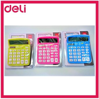 Deli 837F เครื่องคิดเลข 12 หลัก เครื่องคิดเลขตั้งโต๊ะ