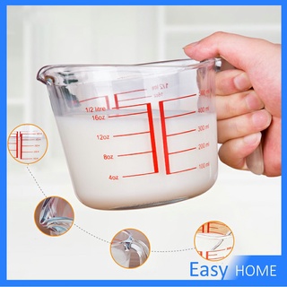 บีกเกอร์เหยือกตวง ขนาด 250 ml ทำจากแก้วอย่างหนา ​อุปกรณ์เครื่องครัว Graduated measuring cup