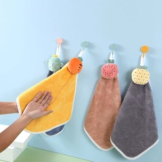 พร้อมส่ง! ผ้าเช็ดมือการ์ตูน หนานุ่ม ใช้อเนกประสงค์ เนื้อผ้าฟลีซ หลายลายน่ารัก