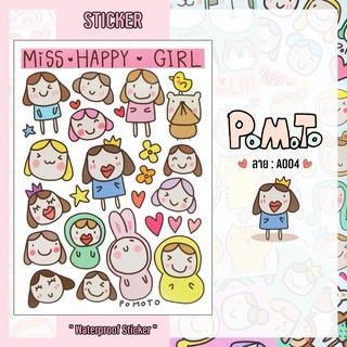 Sticker PoMoTo สติกเกอร์กันน้ำ โพโมโตะ สติกเกอร์ น่ารัก[A004]