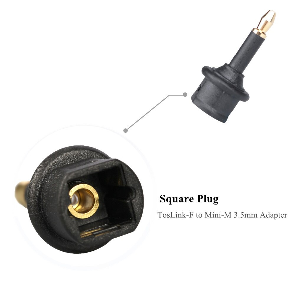 Adapter แปลงหัว Toslink ให้เป็น mini Toslink สำหรับ PowerBook iMac iMac MacBook Airport
