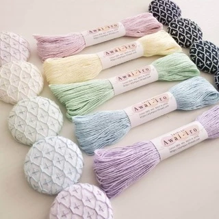 Olympus Sashiko Thread Cotton100% (สีพื้น)
