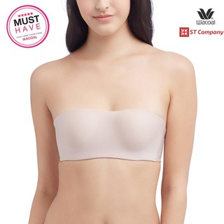 Wacoal ชุดชั้นใน บราเกาะอก Body Bra สีเบจ (BE) รุ่น WB3B53 มีโครง 1/2 Cup สลับสายได้ 10 แบบ ไร้ตะเข็บ เกาะแน่น เกาะอก